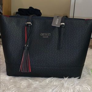 NWT Black GUESS Tote